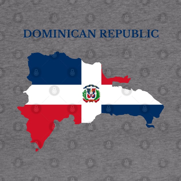 Dominican Republic Map Flag by maro_00